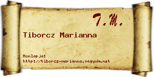 Tiborcz Marianna névjegykártya