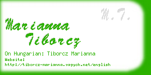 marianna tiborcz business card